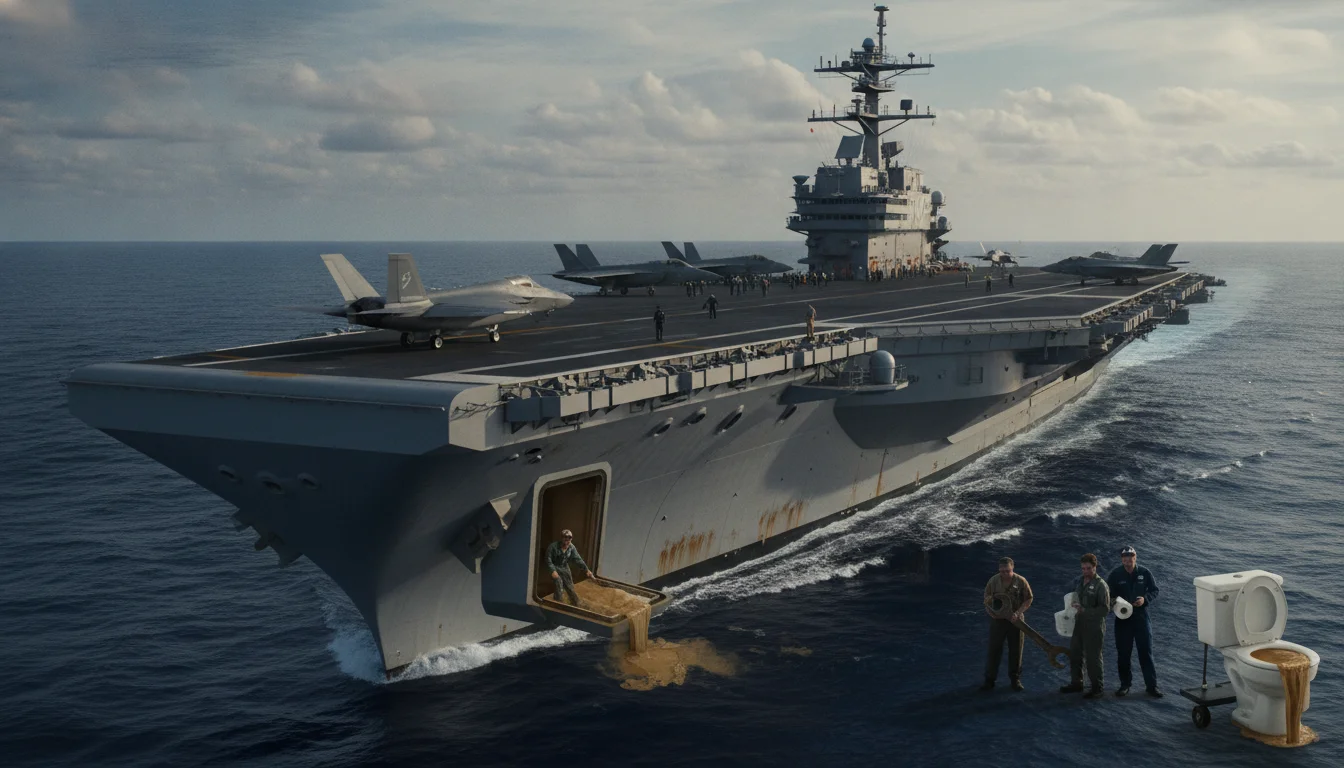 Die US-Marine steckte 13 Milliarden Dollar in einen neuen Flugzeugträger, doch selbst die Toiletten funktionieren noch immer nicht richtig