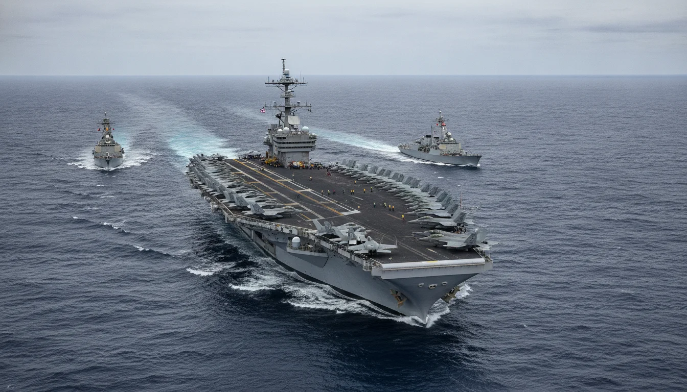 US-Marine setzt USS Gerald R. Ford in Europa ein, womöglich Richtung Nahost durch Spannungen mit Iran