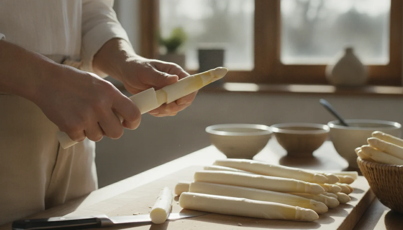 Smarter Küchentrick verhindert holzigen Spargel ohne Messer – so klappt es wirklich