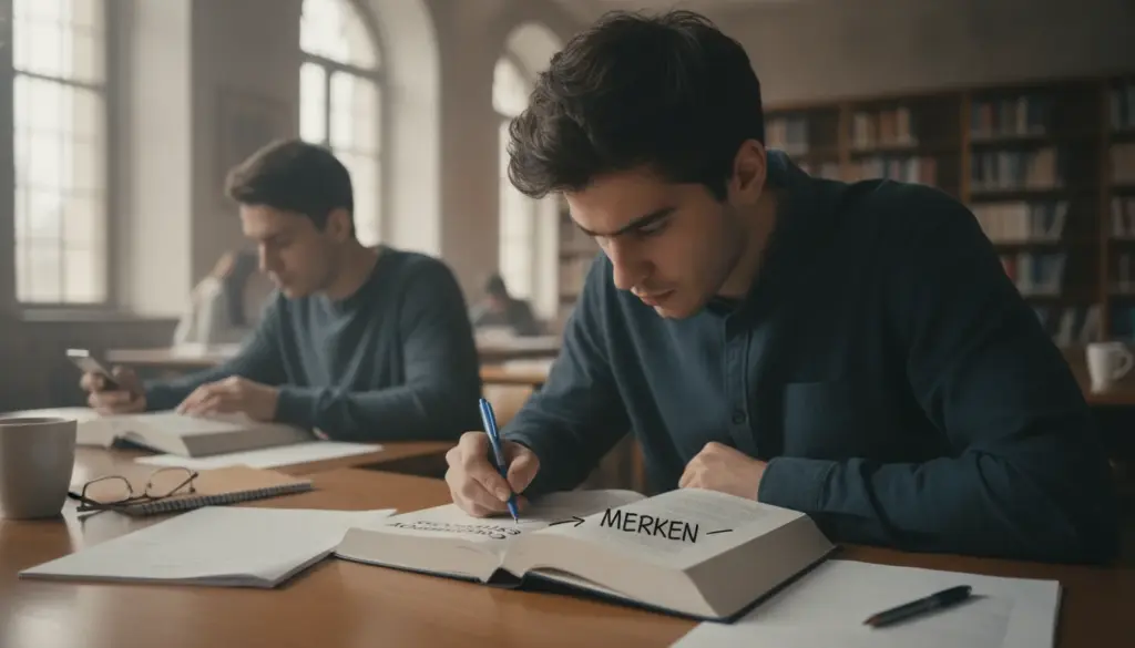 Wer beim Lesen eines Fachbuchs einen Stift in der Hand hält, liest konzentrierter und merkt sich deutlich mehr