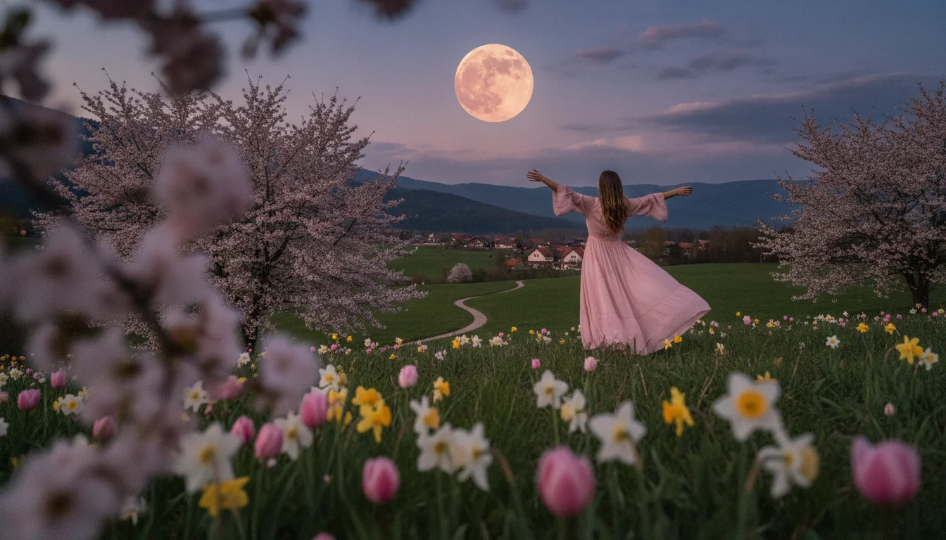 Mondkalender April 2026: So bringt der Rosa Mond den Frühling in Fokus