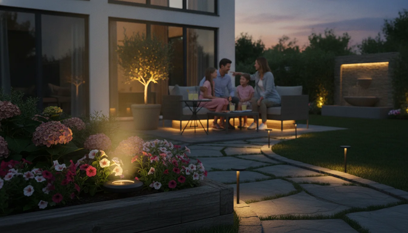 Aldis neuer Solar-Uplighter setzt den Garten für einen Zehner ins Licht